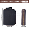 Rectangle Leather Credit Card Wallets for Women Men AJEW-WH20001-31C-2