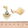 Paua Shell Dangle Stud Earrings EJEW-JE06963-01-4