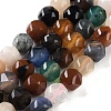 Natural Multi-Color Agate Beads Strands G-NH0021-A18-02-1