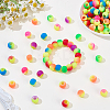 150Pcs Resin Hair Coil Cuffs OHAR-SP0001-19-4