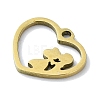 304 Stainless Steel Charms STAS-C097-38D-G-2
