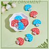 10Pcs 2 Colors Silicone Beads JX772A-6
