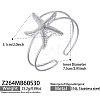 Ocean 316 Surgical Stainless Steel Hollow Sea Animals Open Cuff Bangles for Women WG19BCF-04-1