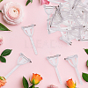 300Pcs Stainless Steel Plastic Brooch Findings KY-MA0001-01-4