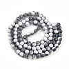 Transparent Baking Paint Glass Beads Strands DGLA-N009-8mm-09-3