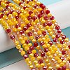 Glass Beads Strands EGLA-A034-M4mm-22-1
