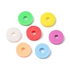 1302Pcs 7 Colors Flat Round Handmade Polymer Clay Beads CLAY-CJ0001-72-3