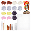 Needle Felting Wool Roving AJEW-PH0011-68-1