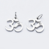 Eco-Friendly 316 Surgical Stainless Steel Micro Pave Cubic Zirconia Charms RB-I078-69P-NR-1