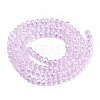 Electroplate Glass Beads Strands EGLA-A034-T6mm-A22-2