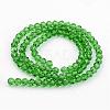 Transparent Glass Bead Strands GLAA-G013-4mm-M-3