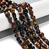 Natural Tiger Eye Beads Strands G-P497-01C-24-2