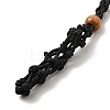 Braided Wax Rope Cord Macrame Pouch Necklace Making NJEW-J007-08-2