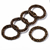 Faceted Electroplate Glass Beads Stretch Bracelets BJEW-S144-002G-05-1