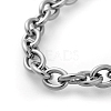304 Stainless Steel Cable Chain Bracelets BJEW-G618-04P-2