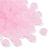 Frosted Transparent Acrylic Beads OACR-P029-03B-05-2