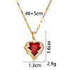 Heart 304 Stainless Steel Pendant Necklaces FS-WGE3147-04-2
