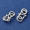 925 Sterling Silver S Shape Clasps STER-K177-05A-S-2