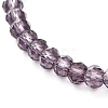 Star & Faceted Glass Beads Stretch Bracelet for Teen Girl Women BJEW-JB06932-6