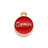Alloy Enamel Pendants X-ENAM-S124-01B-07I-3