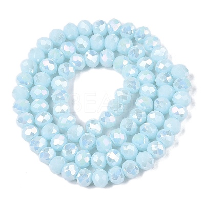 Electroplate Glass Beads Strands LS-EGLA-A044-P6mm-B06-1