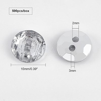 Spray Painted Acrylic Button TACR-OC0001-02-1