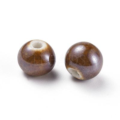 Glazed Porcelain Beads PORC-D001-8mm-05-1