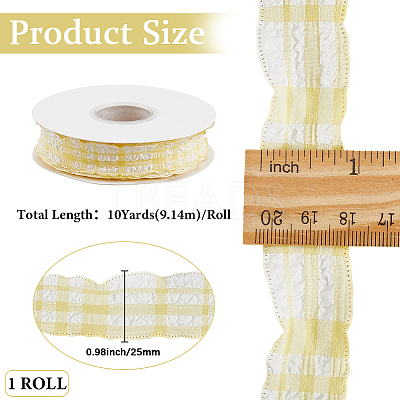 Cloth Plaid Ribbon OCOR-WH20071-001A-1