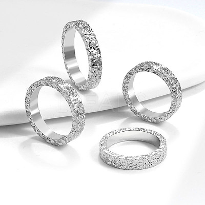 Brass Crushed Ice Pattern Finger Rings FS-WG1F485-09-1