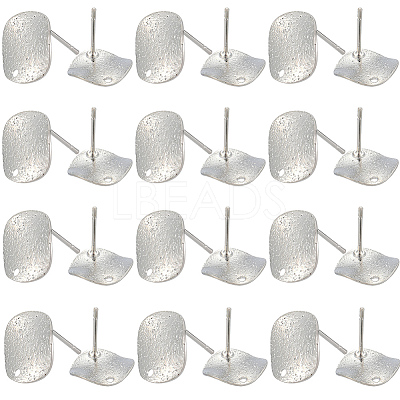 40Pcs Brass Stud Earrings Findings KK-SC0006-87P-1