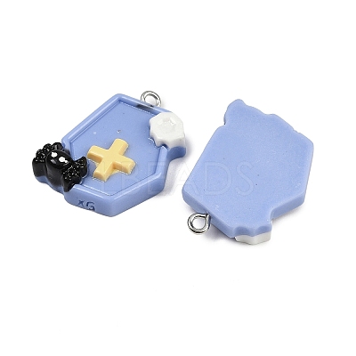 Halloween Opaque Resin Pendants LS-RESI-C062-02B-1