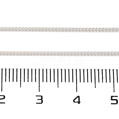 925 Sterling Silver Curb Chains STER-P064-06S-1