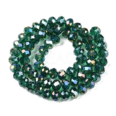 Electroplate Glass Beads Strands EGLA-A044-T8mm-B18-1