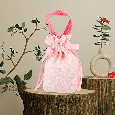 Flower Printed Cloth Drawstring Storage Bags ABAG-WH20010-20B-02-1