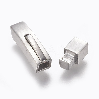304 Stainless Steel Bayonet Clasps STAS-O114-046MP-B-1