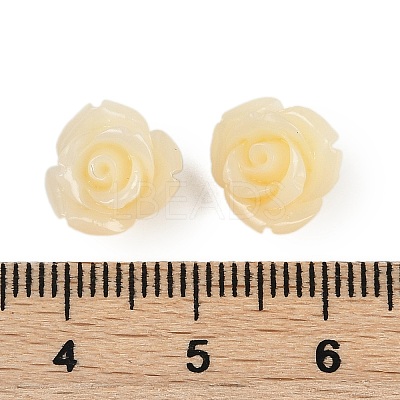 Synthetic Coral Carved Beads CORA-M001-07V-1