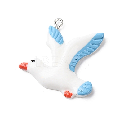 Opaque Resin Pendants RESI-A050-01A-1