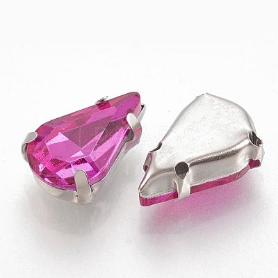 Sew on Rhinestone RGLA-T035-5x8mm-10-1