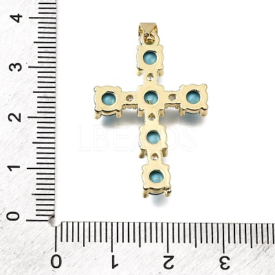 Brass Pave Cubic Zirconia Pendants CU-CBAE7DF-11G-B05-1