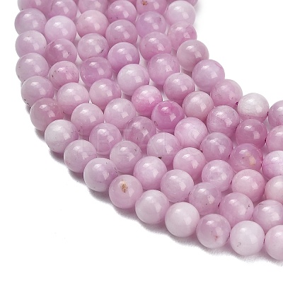 Natural Kunzite Beads Strands X-G-F835-A01-6mm-1
