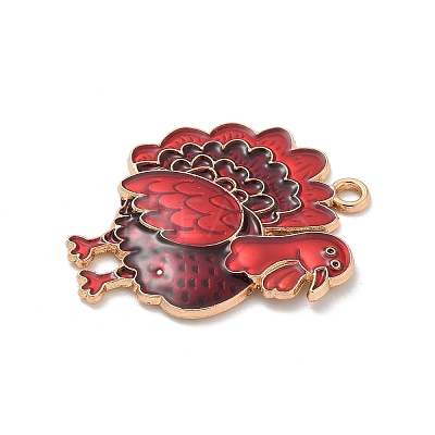 Alloy Enamel Pendants ENAM-A008-31KCG-01-1