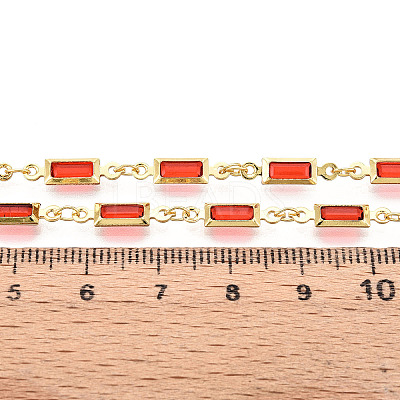 Brass Rectangle Link Chains CHC-N023-03B-G-1