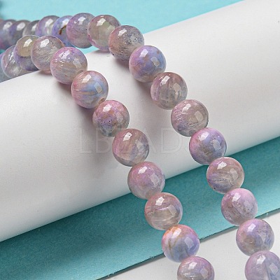 Dyed Natural White Jade Beads Strands G-F764-01E-1