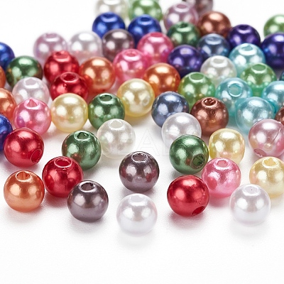 1200Pcs 15 Colors Imitation Pearl Acrylic Beads OACR-YW0001-12-1
