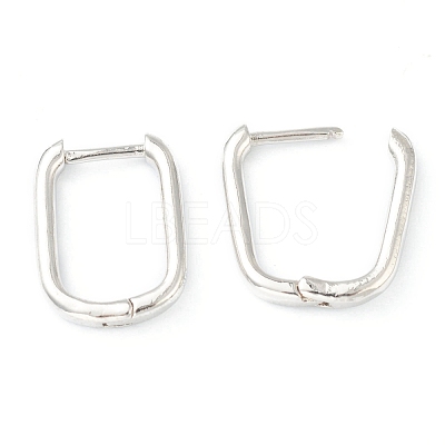 Brass Huggie Hoop Earrings EJEW-L234-025P-1
