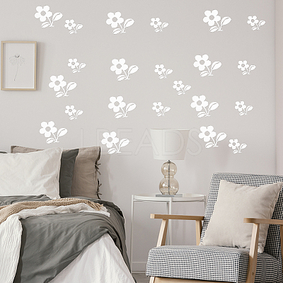 Flower Acrylic Mirror Wall Stickers DIY-WH0449-94-1