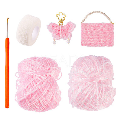 2 Skeins Polyester Yarn DIY-MB0003-08-1