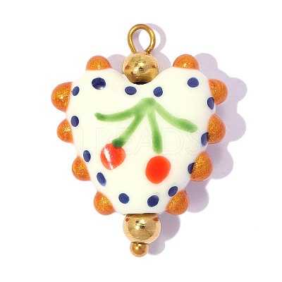 Handmade Porcelain Pendants PR-OY001-08G-1