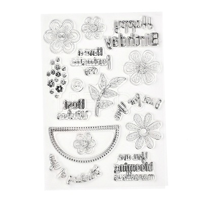 Silicone Clear Stamps X-DIY-A013-19-1