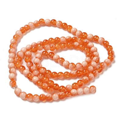 Crackle Glass Beads Strands GLAA-U001-6mm-10-1